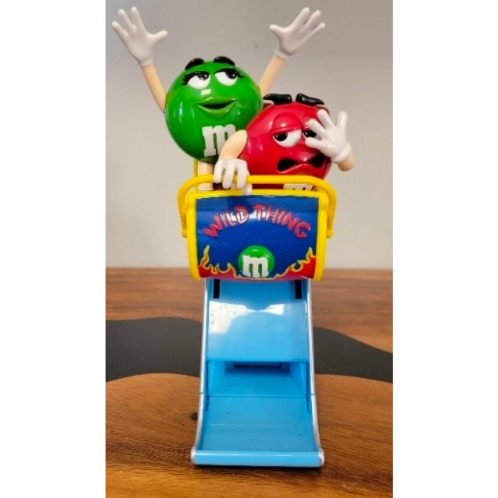VTG 1990s NOB M&M "Wild Things" Roller Coaster Dispenser
